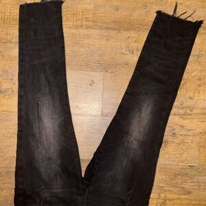 Black Distressed Jeans